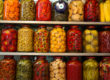 Jars of Fermented Vegetables