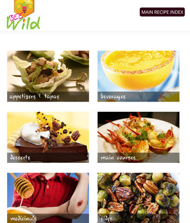 Honey Recipe Blog Main Page